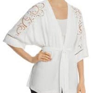 Kobi Halperin White Britney Kimono-Style Jacket